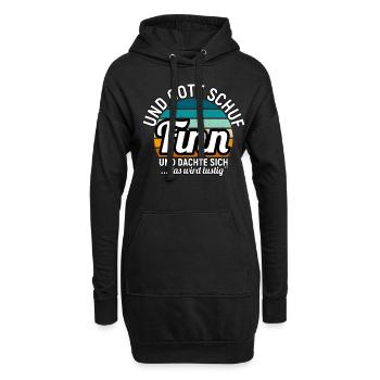 Frank - Hoodie-Kleid - Schwarz - Vorne