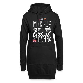 Lustiges Make Up Artist Maskenbildner Geschenk - Hoodie-Kleid - Schwarz - Vorne