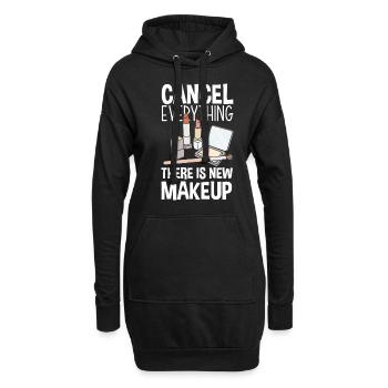 Lustiges Make Up Artist Maskenbildner Geschenk - Hoodie-Kleid - Schwarz - Vorne