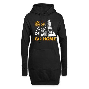 Cadeau de randonnée drôle - Sweat-shirt à capuche long Femme - noir - Devant
