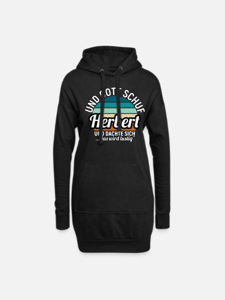 Herbert - Hoodie-Kleid - Schwarz