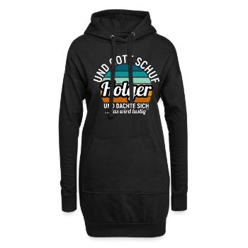 Holger - Hoodie-Kleid - Schwarz - Vorne