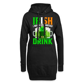 Fête de la Saint-Patrick amusante - Sweat-shirt à capuche long Femme - noir - Devant
