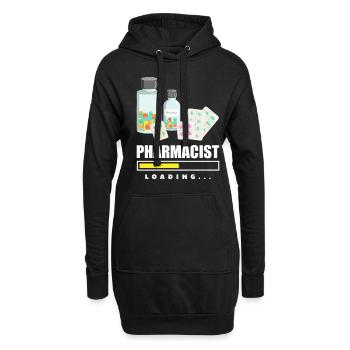 Apotheker Apothekerin Apotheke Geschenk - Hoodie-Kleid - Schwarz - Vorne