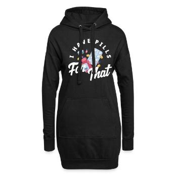 Apotheker Apothekerin Apotheke Geschenk - Hoodie-Kleid - Schwarz - Vorne