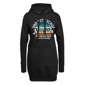Joachim - Hoodie-Kleid - Schwarz - Vorne