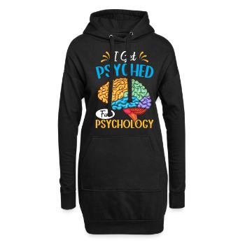Lustige Psychologin Psychologe - Hoodie-Kleid - Schwarz - Vorne