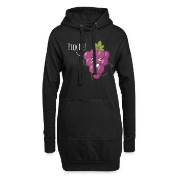 Choisissez-moi ! Raisins Vin Amateurs de vin - Sweat-shirt à capuche long Femme - noir - Devant
