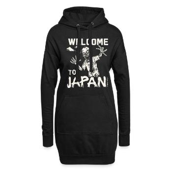 Bienvenue au Japon, Zombie - Sweat-shirt à capuche long Femme - noir - Devant