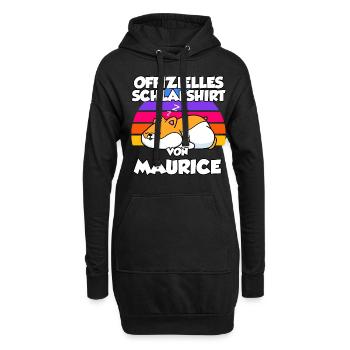 Offizielles Schlafshirt Von Maurice - Hoodie-Kleid - Schwarz - Vorne