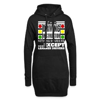 Driving Instructor Learner Drivers - Hoodie-Kleid - Schwarz - Vorne