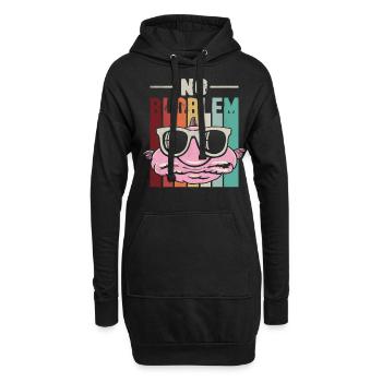 Drôle de poisson-mouche créature marine - Sweat-shirt à capuche long Femme - noir - Devant