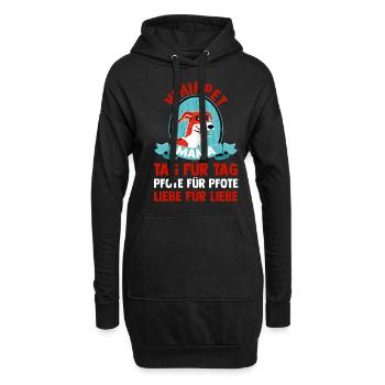 Dog Dog Mom WhippetMom Mom Whippet - Hoodie Dress - black - Front
