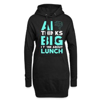 Amateurs d’intelligence artificielle et d’IA - Sweat-shirt à capuche long Femme - noir - Devant