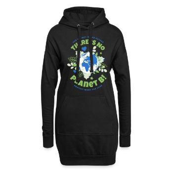 Il n’y a pas de Jour de la Terre de la planète B - Sweat-shirt à capuche long Femme - noir - Devant