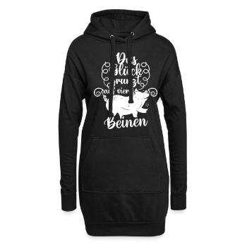 Schwein Schweinebauer Bauernhof Schweine - Hoodie-Kleid - Schwarz - Vorne