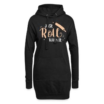 Baker - Hoodie Dress - black - Front