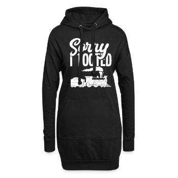 Train Driver Hobby Railroad cadeau - Sweat-shirt à capuche long Femme - noir - Devant
