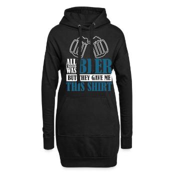 Beer Brewing Home Brewery - Hoodie-Kleid - Schwarz - Vorne