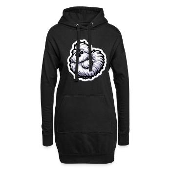 Silkie Chicken Fluffy Chicken Silkies - Hoodie-Kleid - Schwarz - Vorne