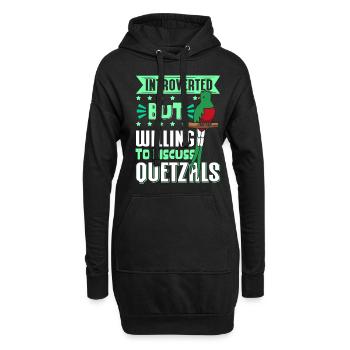 Quetzal Vögel Guatemala Vogel Geschenk - Hoodie-Kleid - Schwarz - Vorne