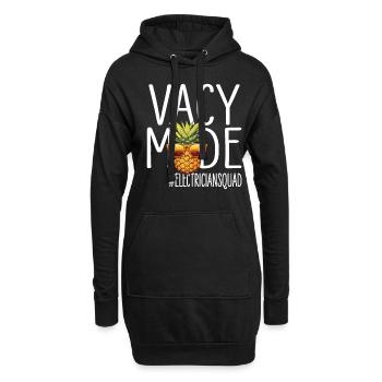 Elektriker Urlaub Vacy Mode Elektrikertrupp - Hoodie-Kleid - Schwarz - Vorne