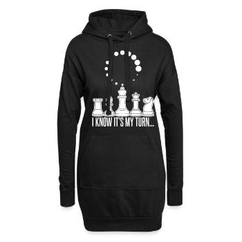 Chess set Calculating Joke chess Player - Hoodie Dress - black - Front