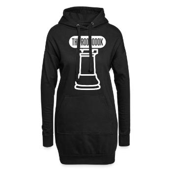 Chess Rook Chess Board Chess Player - Hoodie-Kleid - Schwarz - Vorne