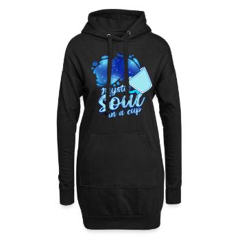 Mystic Soul In A Cup - Yoga Instructor - Hoodie-Kleid - Schwarz - Vorne