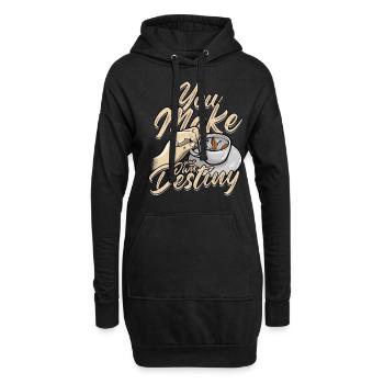 Teeblattlesen You Make Your Own Destiny - Hoodie-Kleid - Schwarz - Vorne