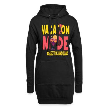 Elektriker Urlaub Vacy Mode Elektrikertrupp - Hoodie-Kleid - Schwarz - Vorne