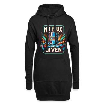 Pas de flux donné 12 - Sweat-shirt à capuche long Femme - noir - Devant