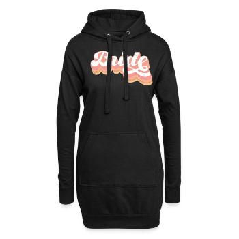 Vieille fille - Sweat-shirt à capuche long Femme - noir - Devant