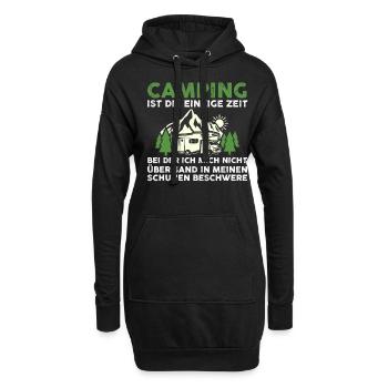 Camper Caravan Motorhome Camping Camping - Hoodie Dress - black - Front