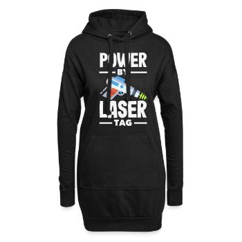 Indoor-laser-tag-party-outfit lasertag - Hoodie-Kleid - Schwarz - Vorne