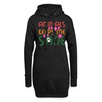 Animaux Médecine vétérinaire Vétérinaire - Sweat-shirt à capuche long Femme - noir - Devant