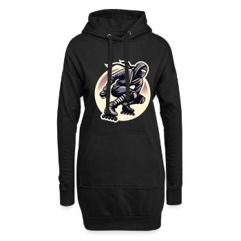 Patins à roues alignées Ninja 9 - Sweat-shirt à capuche long Femme - noir - Devant