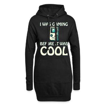 Le jeu rétro avant d’être cool - Sweat-shirt à capuche long Femme - noir - Devant