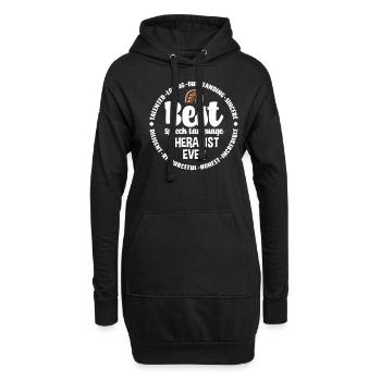 Orthophoniste, orthophoniste, orthophoniste - Sweat-shirt à capuche long Femme - noir - Devant