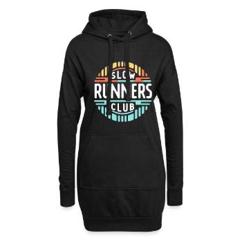 Slow Runners Club 7 - Hoodie-Kleid - Schwarz - Vorne