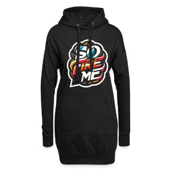 So Fire Me 12 - Hoodie-Kleid - Schwarz - Vorne