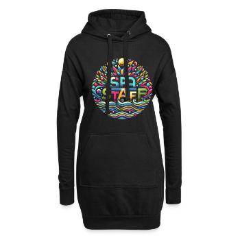 Spa Staff 6 - Hoodie-Kleid - Schwarz - Vorne