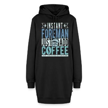 Contremaître instantané Il suffit d’ajouter du café - Sweat-shirt à capuche long Femme - noir - Devant