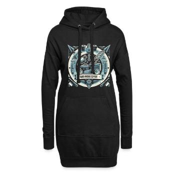 Yard Work Expert 19 - Hoodie-Kleid - Schwarz - Vorne