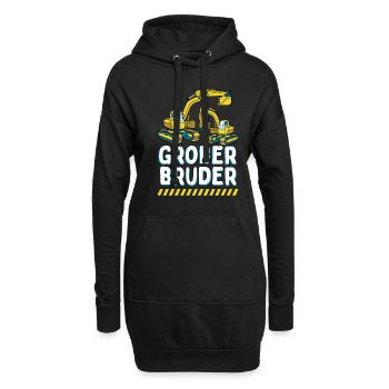 Excavatrice Big Brother 2024 - Sweat-shirt à capuche long Femme - noir - Devant