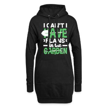 Jardinier, Jardinier, Jardinier, Jardinier Amateur, Plantes - Sweat-shirt à capuche long Femme - noir - Devant