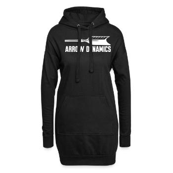 Tir à l’arc Tir à l’arc - Sweat-shirt à capuche long Femme - noir - Devant