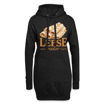 Lefse Master 32 - Hoodie-Kleid - Schwarz - Vorne
