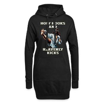 Lustiger Muay Thai Spruch Herr Jesus Christliches Geschenk - Hoodie-Kleid - Schwarz - Vorne