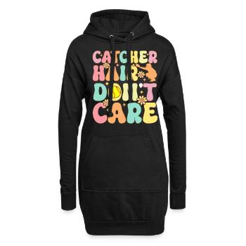 Softball Catcher Joueur de softball - Sweat-shirt à capuche long Femme - noir - Devant